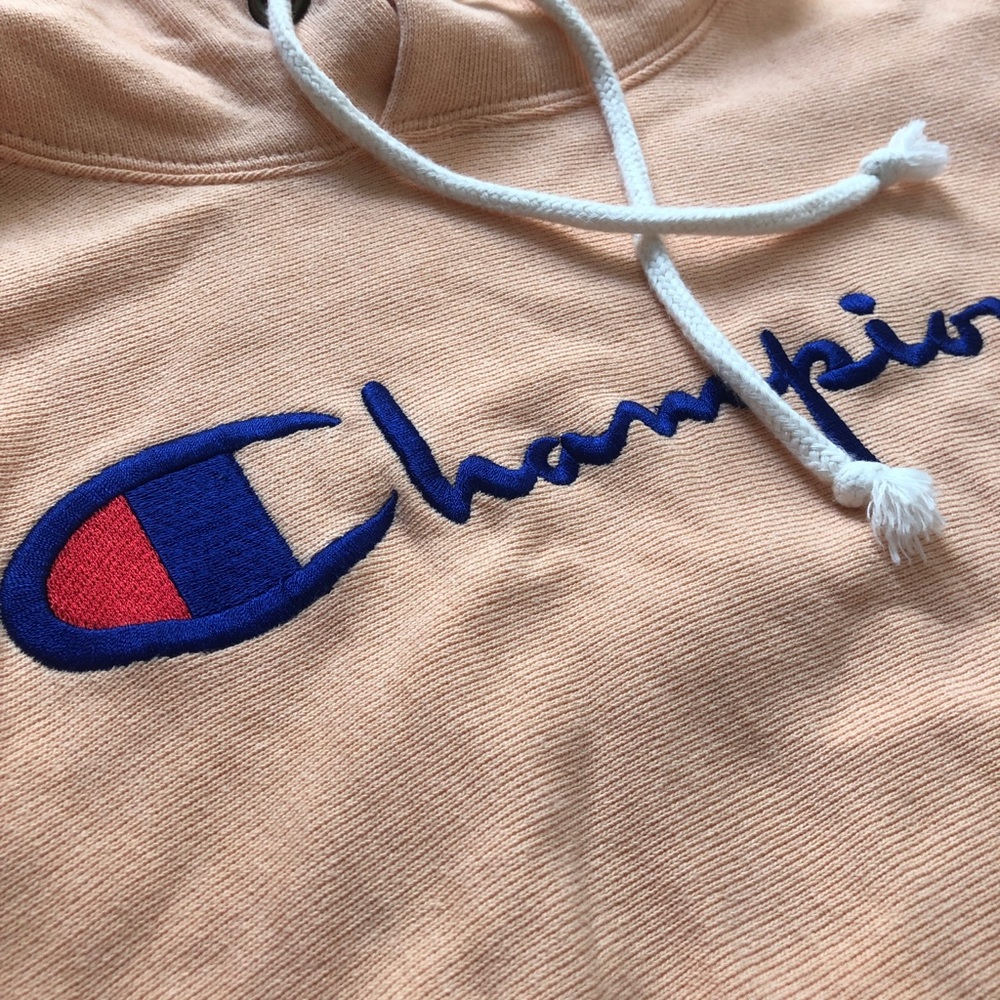 Champion Reverse Weave Script Logo Hoodie S - image 5